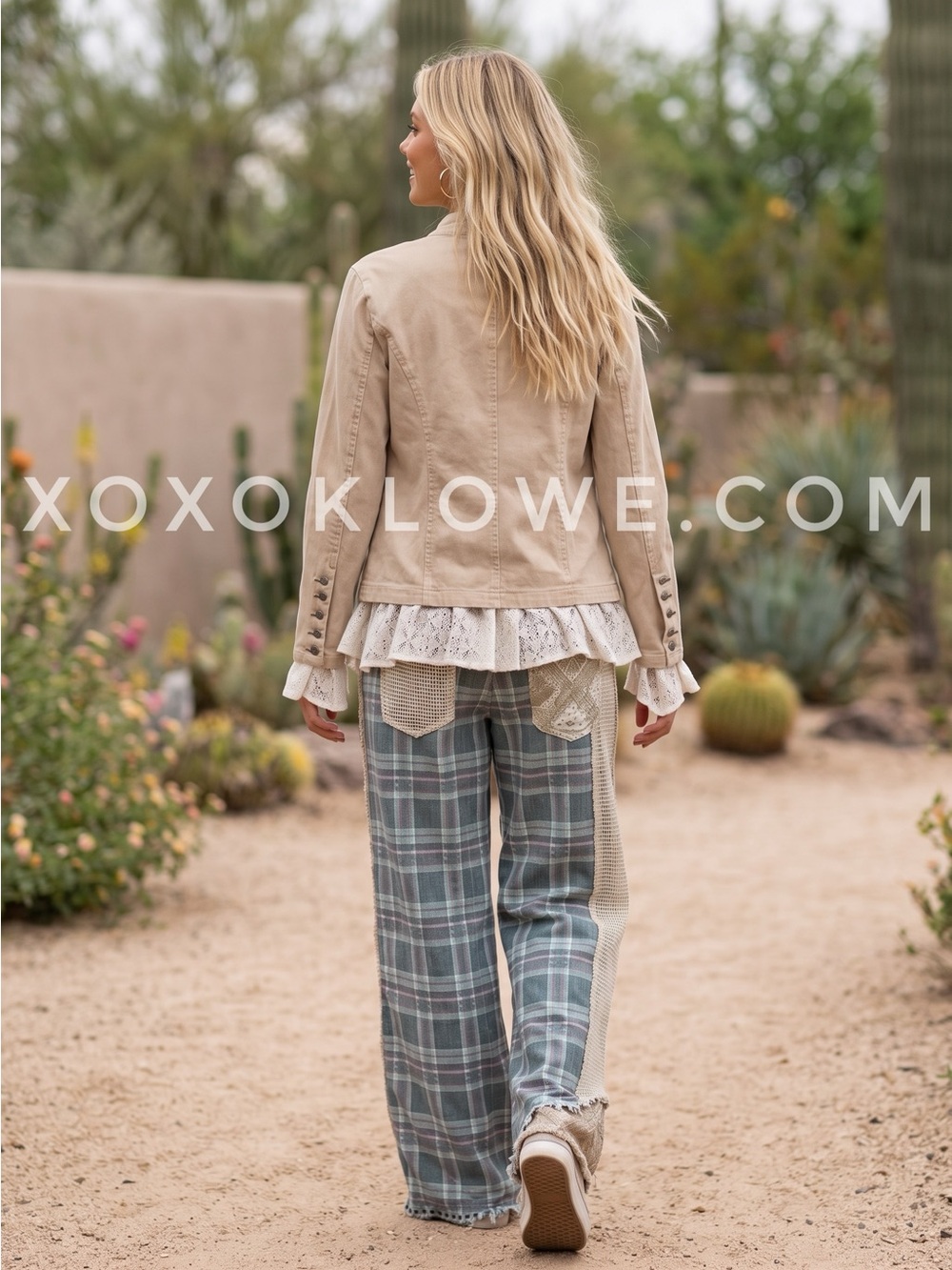 Bluevelvet Beige Braided Lace Ruffle Military Jacket | Ruffles Romance Napoloen - Picture 5 of 10